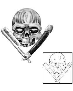 Straight Razor Tattoo Horror tattoo | CLF-00018