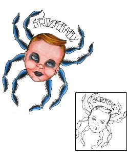 Traditional Tattoo Spider Baby Tattoo