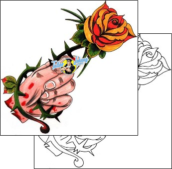 Rose Tattoo plant-life-rose-tattoos-chris-amlie-clf-00050