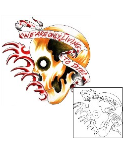 Skull Tattoo Live To Die Tattoo