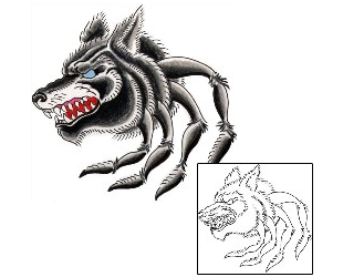 Horror Tattoo Wolf Spider Tattoo