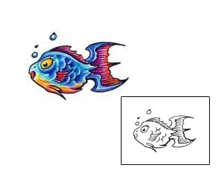 Fish Tattoo Marine Life tattoo | CMF-00005