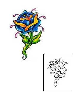 Rose Tattoo Plant Life tattoo | CMF-00008
