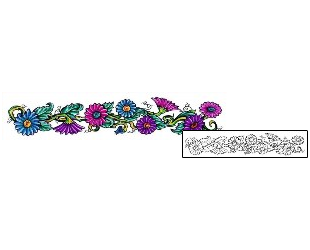 Flower Tattoo Plant Life tattoo | CMF-00014
