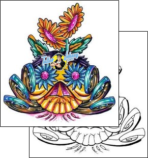 Flower Tattoo plant-life-flowers-tattoos-clark-medley-cmf-00032