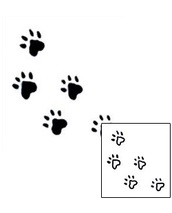 Paw Print Tattoo CMF-00036