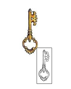 Lock & Key Tattoo Miscellaneous tattoo | CMF-00047