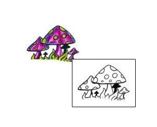 Mushroom Tattoo Miscellaneous tattoo | CMF-00055