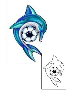 Dolphin Tattoo Marine Life tattoo | CMF-00071