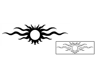 Sun Tattoo Specific Body Parts tattoo | CMF-00185