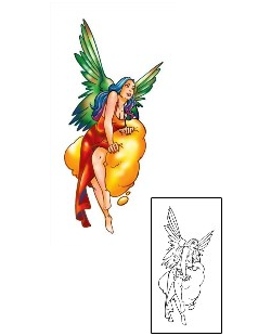 Angel Tattoo Religious & Spiritual tattoo | COF-00043