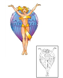 Angel Tattoo Religious & Spiritual tattoo | COF-00044
