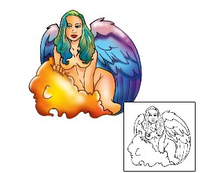 Angel Tattoo Religious & Spiritual tattoo | COF-00048