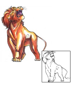 Lion Tattoo Animal tattoo | COF-00136