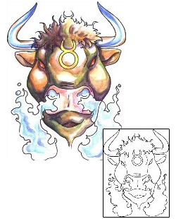 Bull Tattoo Taurus tattoo | COF-00174
