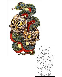 Snake Tattoo Horror tattoo | CPF-00035