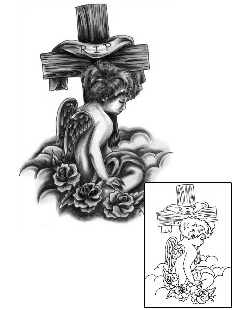 Rest In Peace Tattoo Religious & Spiritual tattoo | CQF-00028