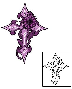 Cross Tattoo Religious & Spiritual tattoo | CRF-00035