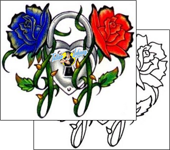 Flower Tattoo plant-life-flowers-tattoos-cricket-crf-00063