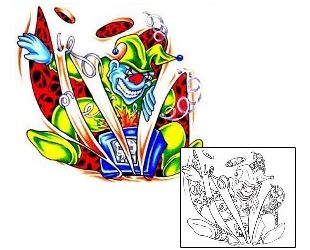 Joker - Jester Tattoo Mythology tattoo | CRF-00072