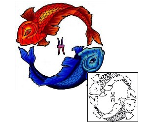 Zodiac Tattoo Marine Life tattoo | CRF-00092