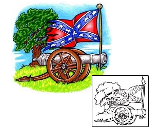 Picture of Confederate Scene Tattoo
