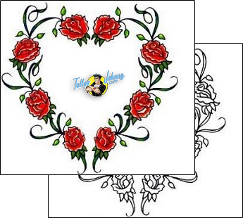 Heart Tattoo rose-tattoos-cricket-crf-00106