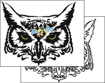 Owl Tattoo animal-owl-tattoos-cricket-crf-00116