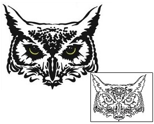 Owl Tattoo Animal tattoo | CRF-00116