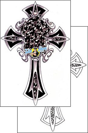 Cross Tattoo religious-and-spiritual-cross-tattoos-cricket-crf-00117