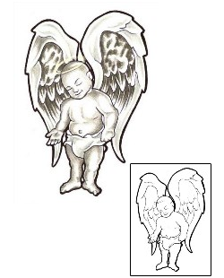 Angel Tattoo Religious & Spiritual tattoo | CRF-00168