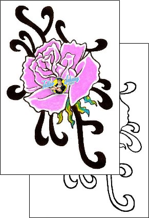 Flower Tattoo plant-life-flowers-tattoos-cricket-crf-00172