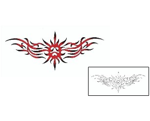 Sun Tattoo Specific Body Parts tattoo | CRF-00217