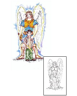 Angel Tattoo Religious & Spiritual tattoo | CRF-00223