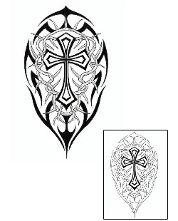 Cross Tattoo Religious & Spiritual tattoo | CRF-00259