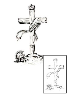 Cross Tattoo Religious & Spiritual tattoo | CRF-00280