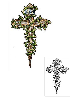 Vine Tattoo Religious & Spiritual tattoo | CRF-00282