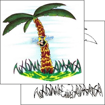 Palm Tree Tattoo crf-00297