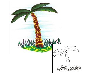 Palm Tree Tattoo CRF-00297