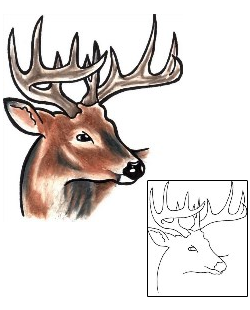 Deer Tattoo CUF-00019