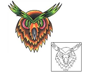 Owl Tattoo Animal tattoo | CUF-00021