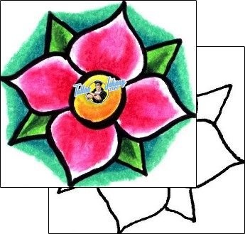 Flower Tattoo plant-life-flowers-tattoos-curt-dog-cuf-00023