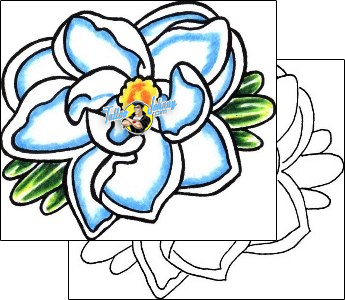 Flower Tattoo plant-life-flowers-tattoos-curt-dog-cuf-00037