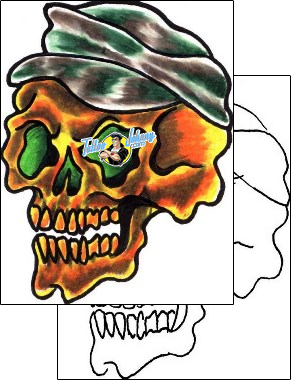 Skull Tattoo horror-skull-tattoos-curt-dog-cuf-00047