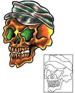 Army Tattoo Horror tattoo | CUF-00047