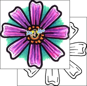 Flower Tattoo plant-life-flowers-tattoos-curt-dog-cuf-00057