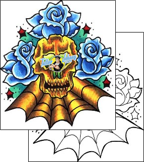 Skull Tattoo horror-skull-tattoos-curt-dog-cuf-00060
