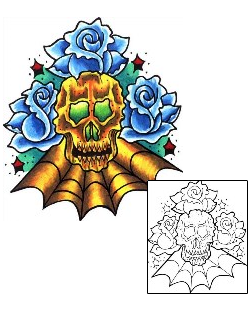 Spider Web Tattoo Plant Life tattoo | CUF-00060