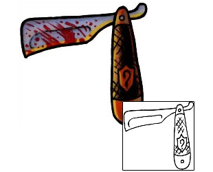 Straight Razor Tattoo CWF-00012