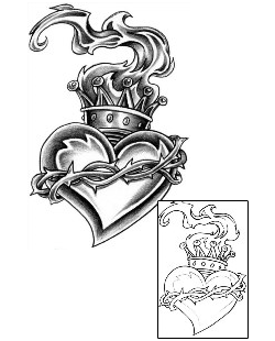 Sacred Heart Tattoo Religious & Spiritual tattoo | CXF-00080
